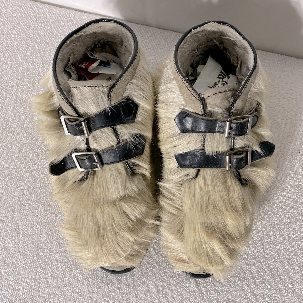Vintage Capitol Canadian Genuine Fur Inuit Ankle Boots Booties 8